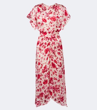 Herva floral devoré georgette midi dress | Isabel Marant