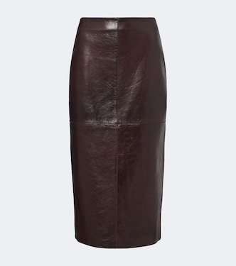 Leather midi skirt | Sportmax