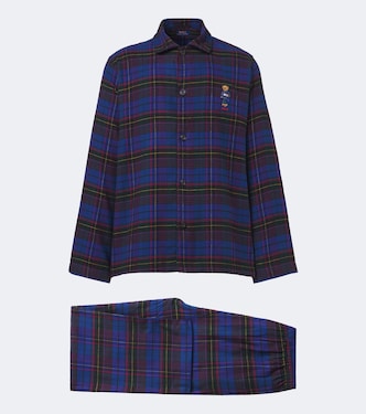 Pijama Polo Bear de franela de algodón a cuadros | Polo Ralph Lauren