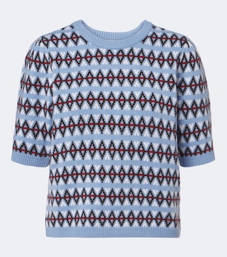 Jacquard wool and cashmere sweater | Frame