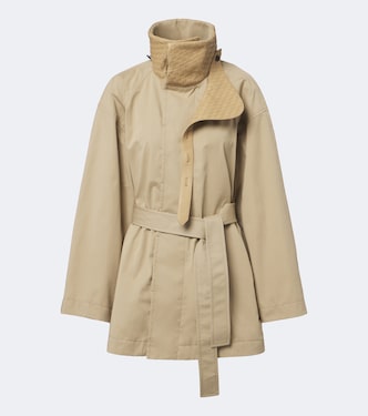Intrecciato cotton trench coat | Bottega Veneta