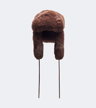 Chapeau aviateur Cher en teddy | Goldbergh