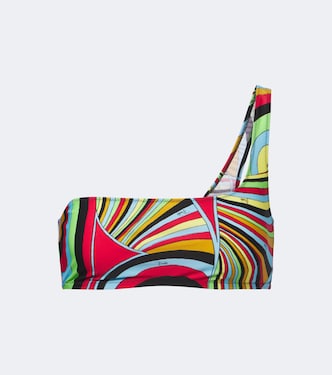 Iride one-shoulder bikini top | Pucci
