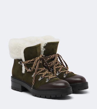 Val Disere suede lace-up boots | Aquazzura