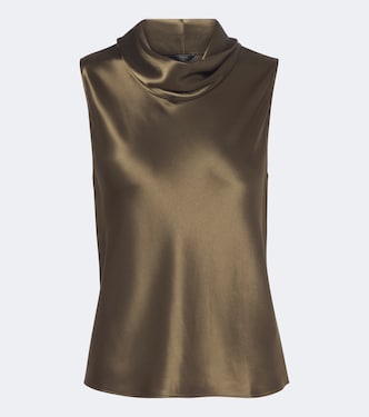 Barb satin top | Leset
