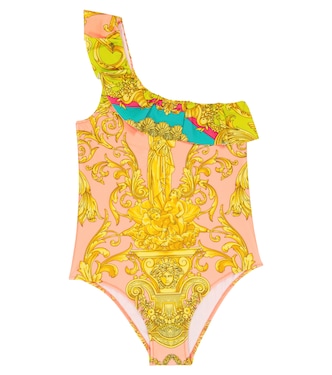 Barocco printed swimsuit | Versace Kids