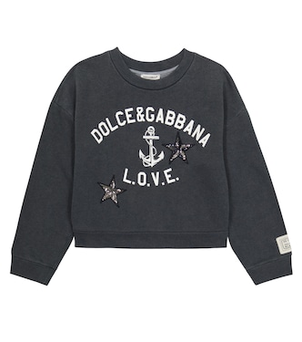 Sweatshirt aus Baumwoll-Jersey | Dolce&Gabbana Kids