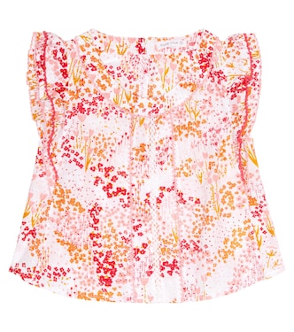 Adeh floral cotton top | Poupette St Barth Kids