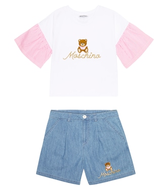 Set Teddy aus T-Shirt und Shorts | Moschino Kids