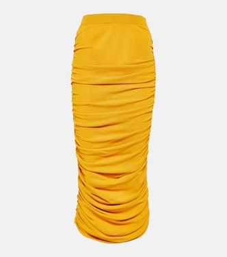 Falda midi Chukwu de jersey fruncido | Altuzarra