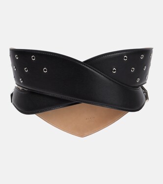 Perforated leather belt | Alaïa