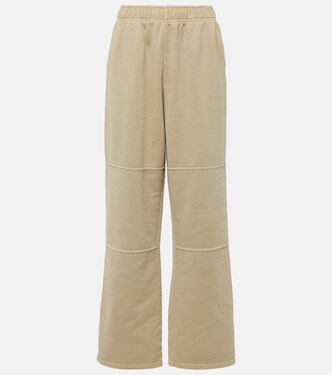 High-rise cotton sweatpants | Prada