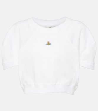 Orb cropped cotton jersey T-shirt | Vivienne Westwood
