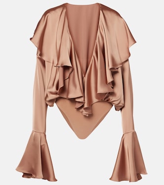Ruffled bodysuit | Norma Kamali