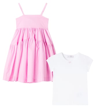 Cotton poplin dress | Monnalisa