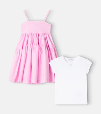 Cotton poplin dress | Monnalisa