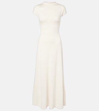 Lenore knitted wool and silk midi dress | Tove