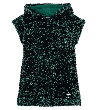 Sequined jersey dress | Monnalisa