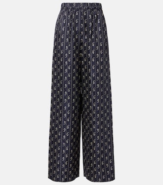 Pantalon ample en jacquard à motif cachemire | Tory Burch