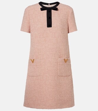 VGold wool-blend tweed minidress | Valentino