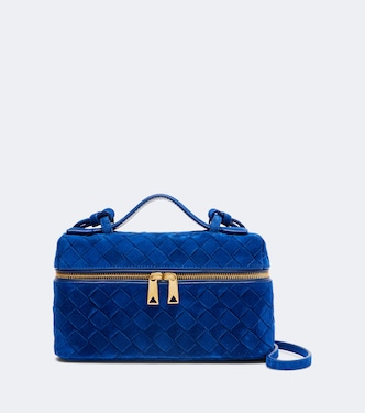 Bang Bang Intrecciato suede vanity bag | Bottega Veneta