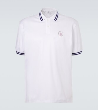 Technical cotton polo shirt | Brunello Cucinelli