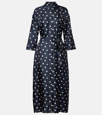Leva polka-dot silk twill shirt dress | 'S Max Mara