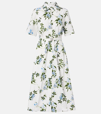 Rubie floral cotton poplin shirt dress | Emilia Wickstead