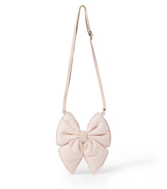 Bolso al hombro Klasina de lino con piel | Donsje