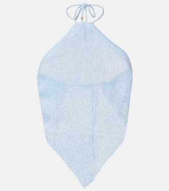 Liz sequined halterneck top | Bananhot