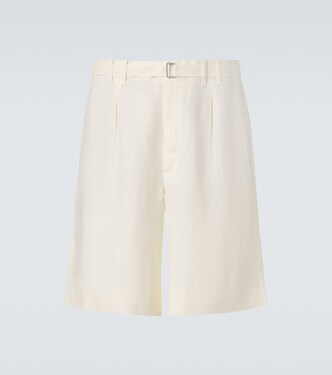 Belted linen shorts | Stòffa