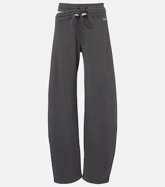 Cotton jersey barrel-leg sweatpants | The Attico