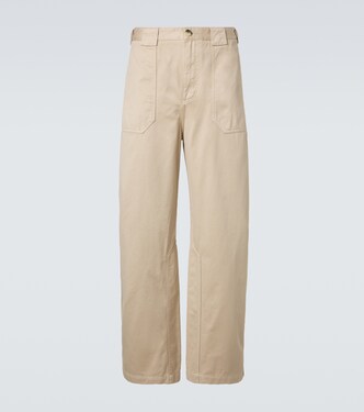 Paula's Ibiza cotton canvas straight pants | Loewe