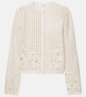 Postcard crochet cotton cardigan | Frame