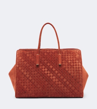 Barbara Large suede tote bag | Bottega Veneta