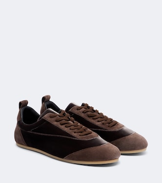Sneakers Etage in velluto con suede | Jil Sander