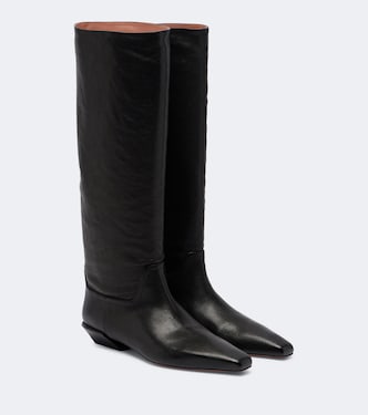Bettina leather knee-high boots | Paris Texas