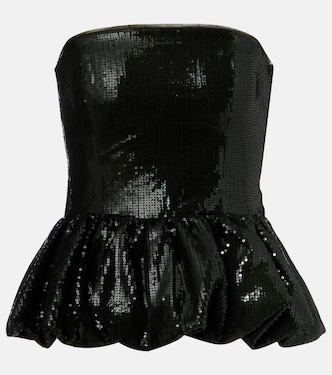 Sequined peplum top | Rotate