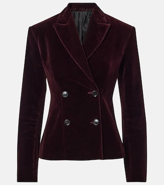 Double-breasted cotton velvet jacket | Alaïa