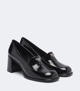 Patent leather loafer pumps | Prada