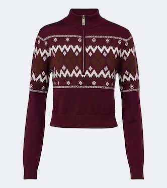 Fair Isle wool half-zip sweater | Perfect Moment