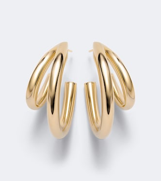 14kt gold-plated huggie earrings | Jennifer Fisher