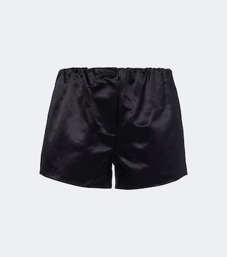 Verity cotton and silk satin shorts | Posse