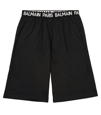Logo track shorts | Balmain Kids