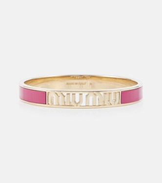 Pulsera esmaltada con logo | Miu Miu
