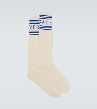 Calcetines en mezcla de algodón con logo | Versace