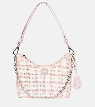 Re-edition crochet shoulder bag | Prada
