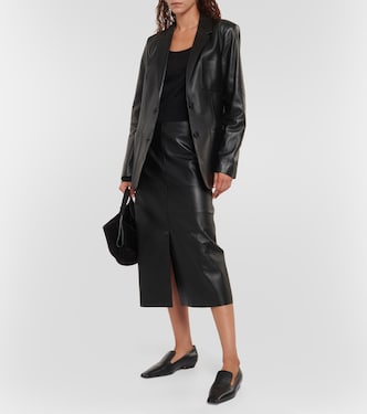 Jacques leather blazer in black - Joseph | Mytheresa