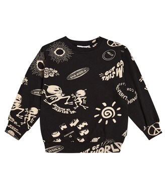 Monti printed cotton jersey sweatshirt | Molo