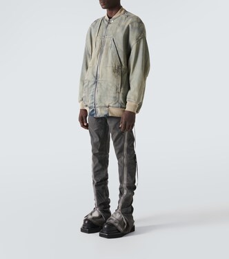 Sphinx Jumbo dyed denim jacket in blue - Rick Owens | Mytheresa